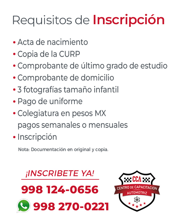 Requisitos-escuela-mecanica-cancun-Cel-1 Requisitos de Inscripción CCA